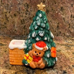 Vintage Christmas candle holder